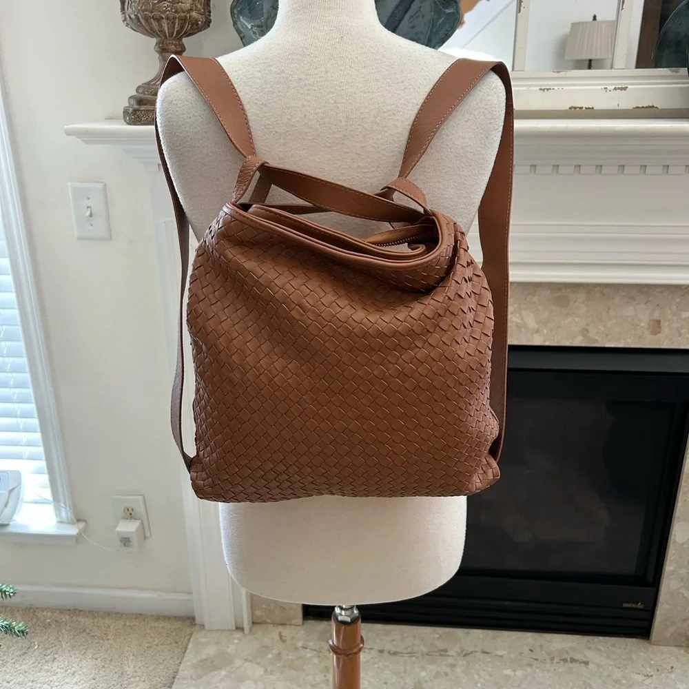 Giorgia Milani Brown Woven Shoulder Bag - Picture 8 of 12